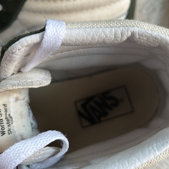 Vans SK8 high cream and green womans size 7.5 men’s 6 - Picture 8 of 8